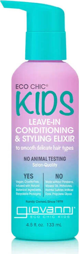 Giovanni Eco Kids Leave In Conditioner & Styling 133ml
