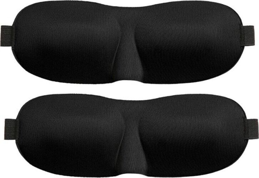 INF Sovemaske, sort 3D 2 stk.