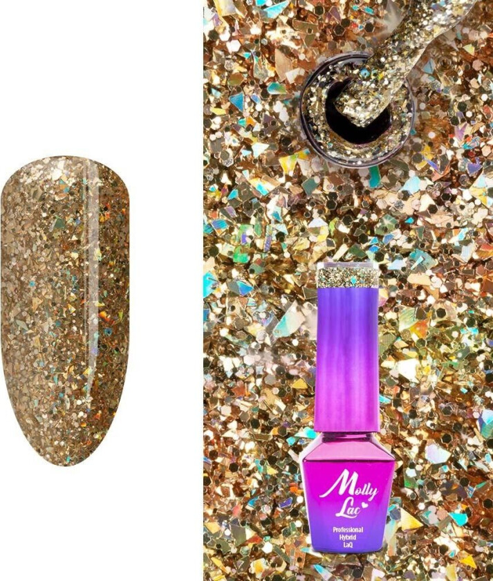 Mollylac - Gellack - Crushed Diamonds - Nr535 - 5g UV-gel/LED