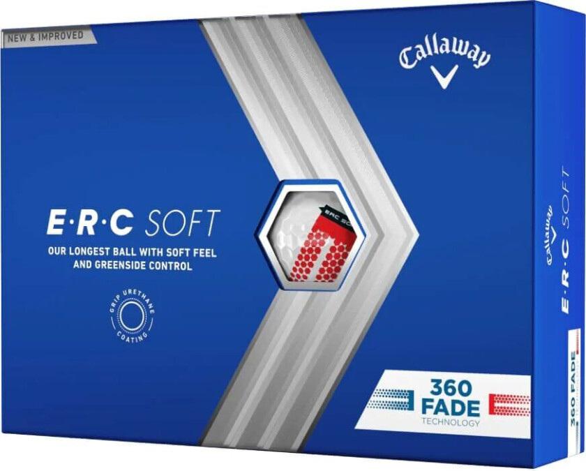 Erc Soft 360 Fade Golfball Hvit