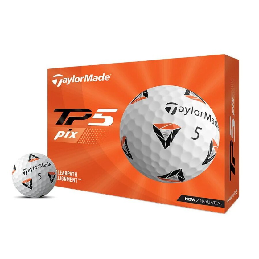 Taylormade Tp5 Pix Golfball Hvit