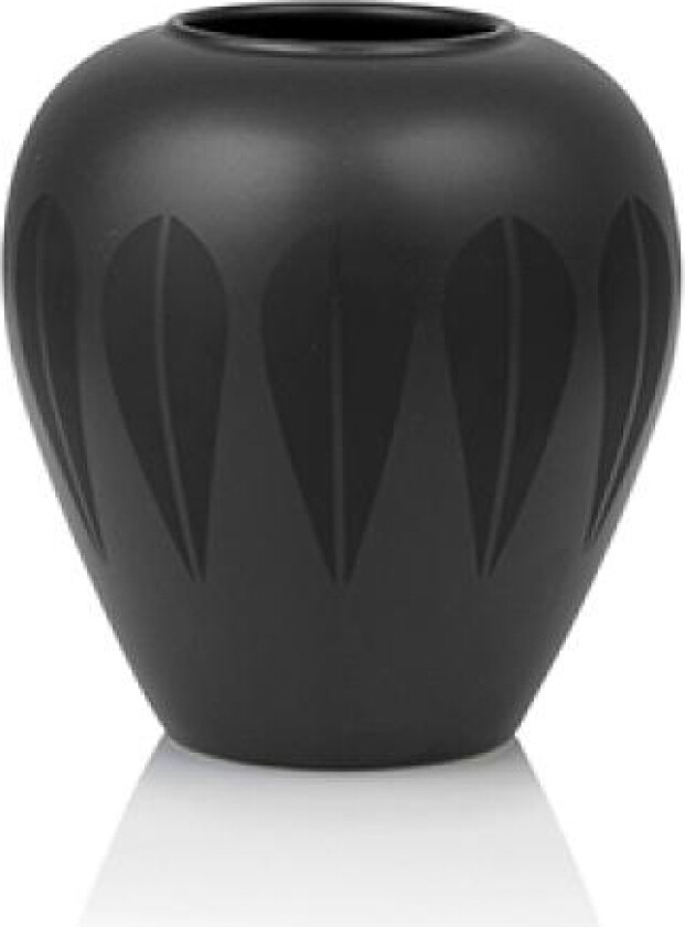 Lucie Kaas Lotus Vase Black 11 cm