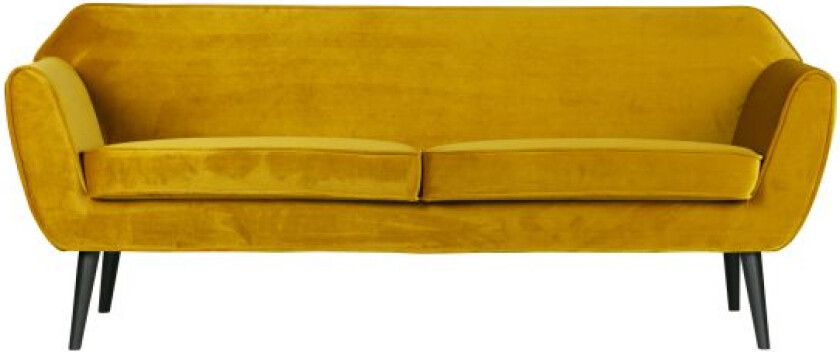 Rocco sofa 187 cm fløyel oker