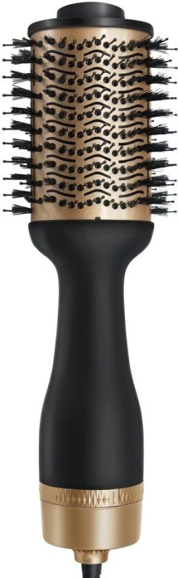 INF Varmluftsbørste Svart / Gull
