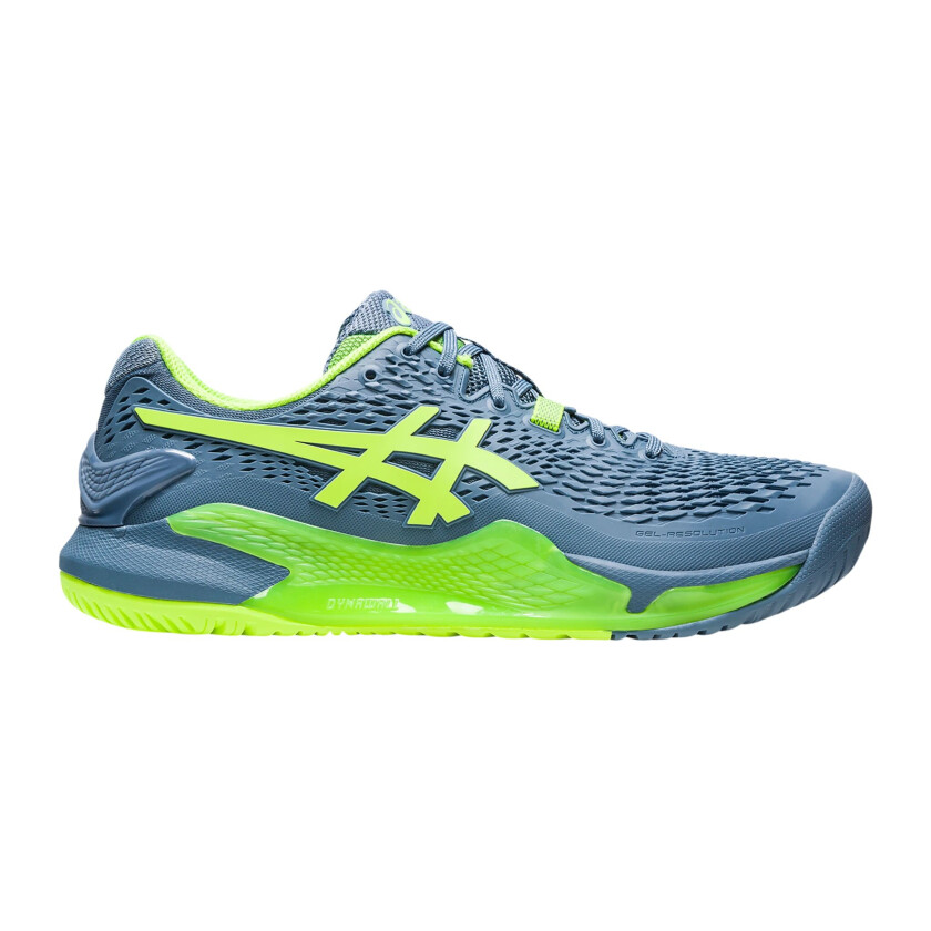 Asics Gel-Resolution 9, tennissko, herre STEEL BLUE/HAZARD GR