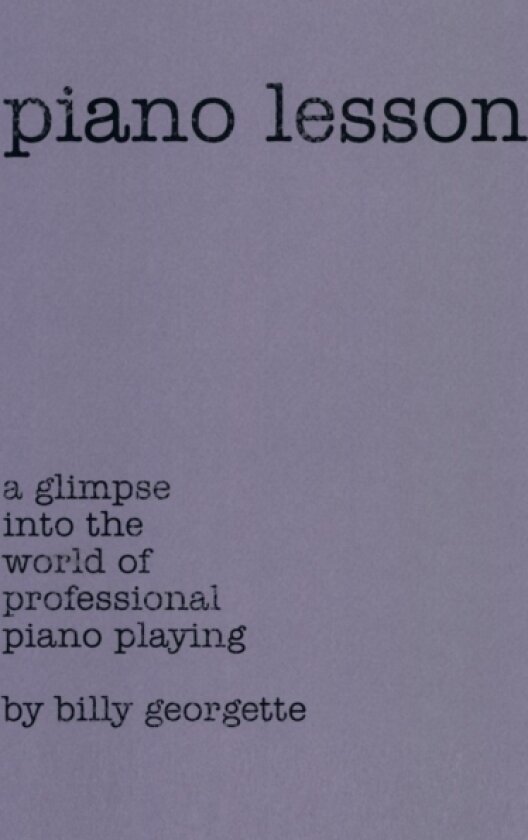 Piano Lesson av Billy Georgette (Paperback)
