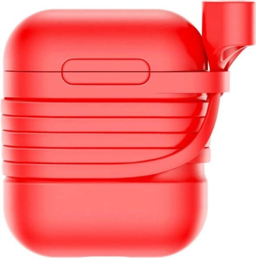 Baseus deksel med stropp for AirPods : Farge - RØD
