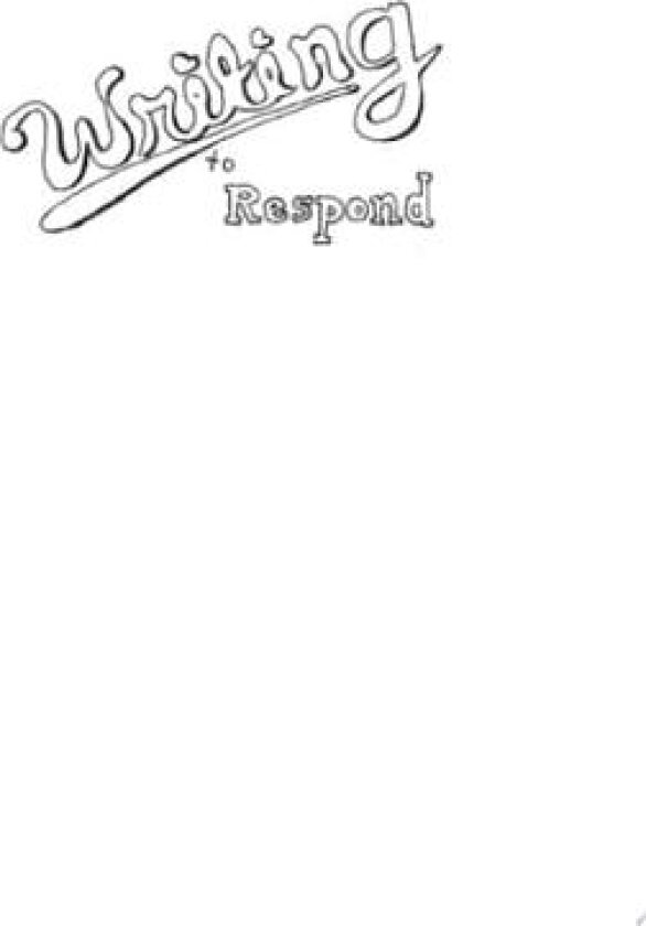 Writing To Respond: Cultivating a Habit av Martha Joseph Watts (Paperback)
