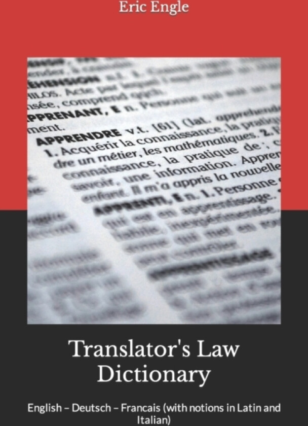 Translator's Law Dictionary av Eric Allen Engle LL M (Paperback)