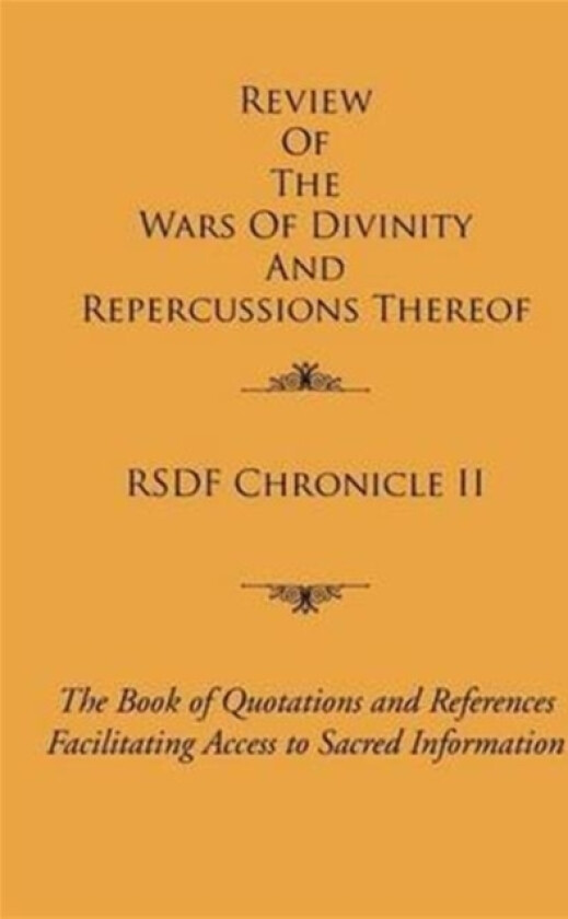 Rsdf Chronicle II av Religio-Spiritual Developmen Foundation, Dr Sekokotla (Paperback)