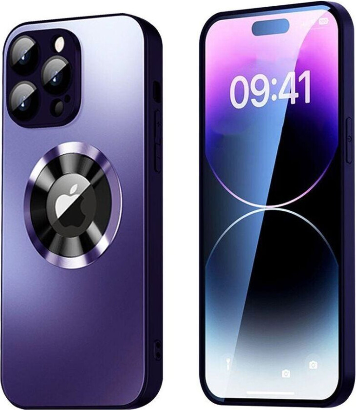 SiGN Magnetic Case iPhone 15 Pro med linsebeskyttelse og logovisning - Lilla