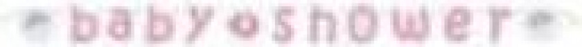 Babyshower rosa pappbanner "elefant/paraply", 1,6meter