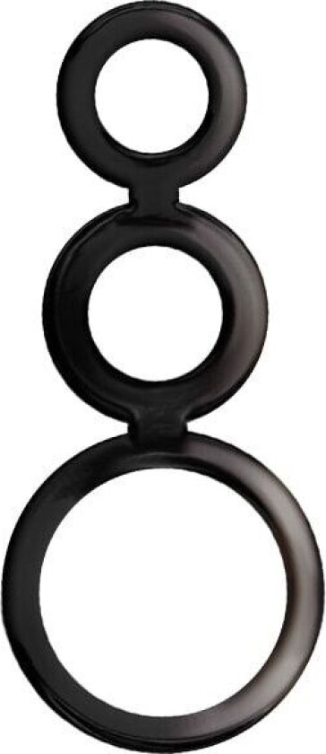 Addicted Toys Rings Set For Penis Black Penisring