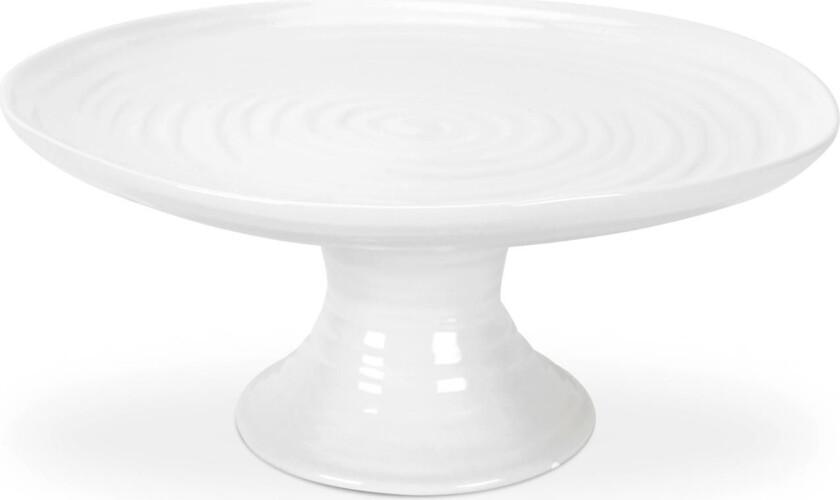 Kakefat på Fot Hvit 24 cm