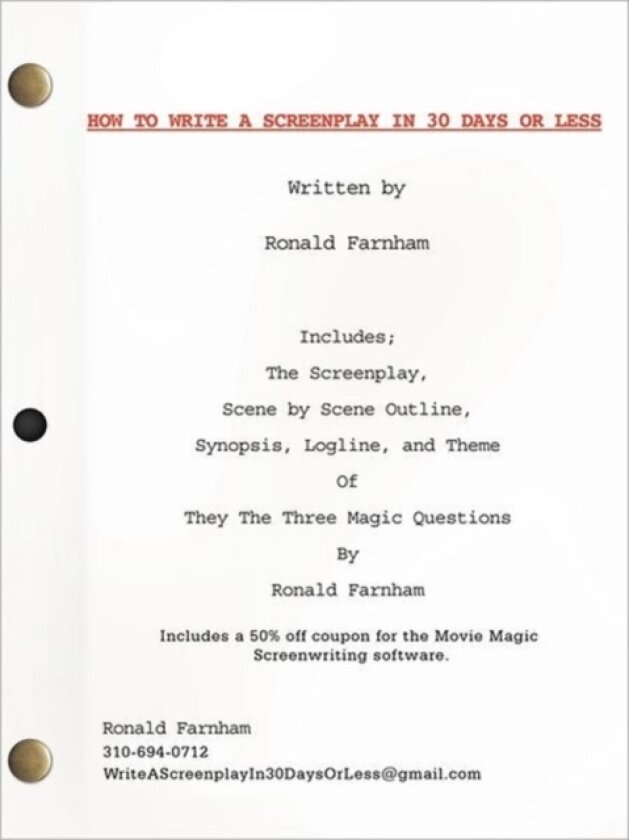 How To Write A Screenplay In 30 Days Or Less av Ronald Farnham (Paperback)