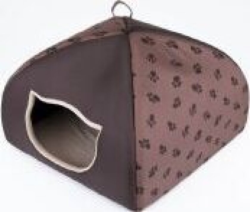 HOBBYDOG Igloo booth - Light brown with paws R3