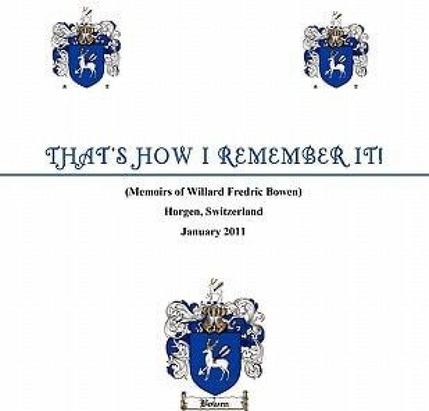 That's How I Remember It av W Fred Bowen (Paperback)