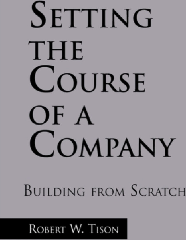 Setting the Course of a Company av Robert W Tison (Paperback)