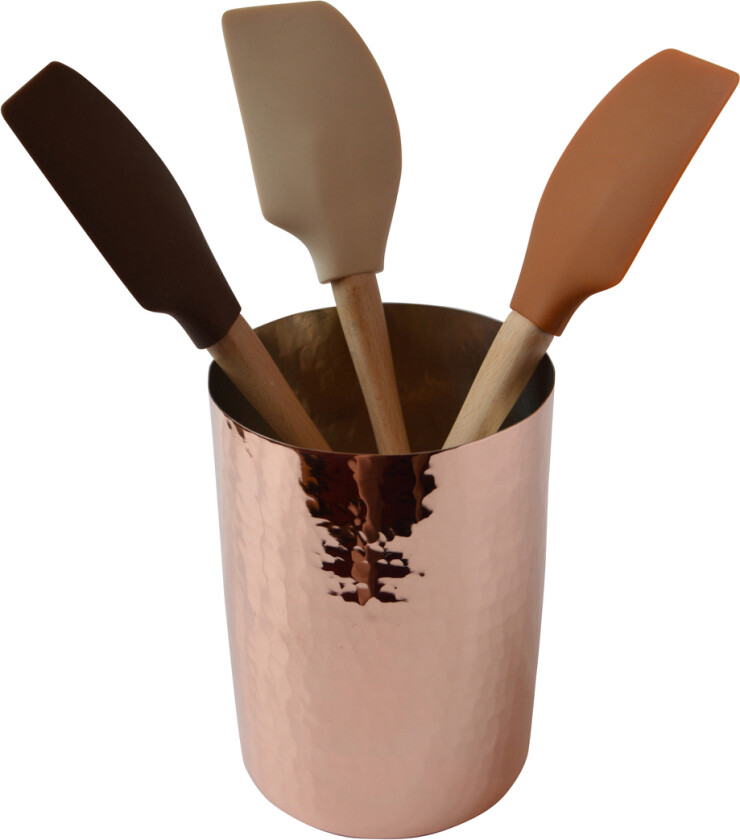 Redskapskrukke hamret kobber - 12 cm