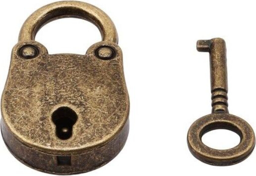 Låser metall gammel vintage stil mini hengelås liten bagasje boks nøkkel lås bronse farge hjemme bruk maskinvare dekorasjoner