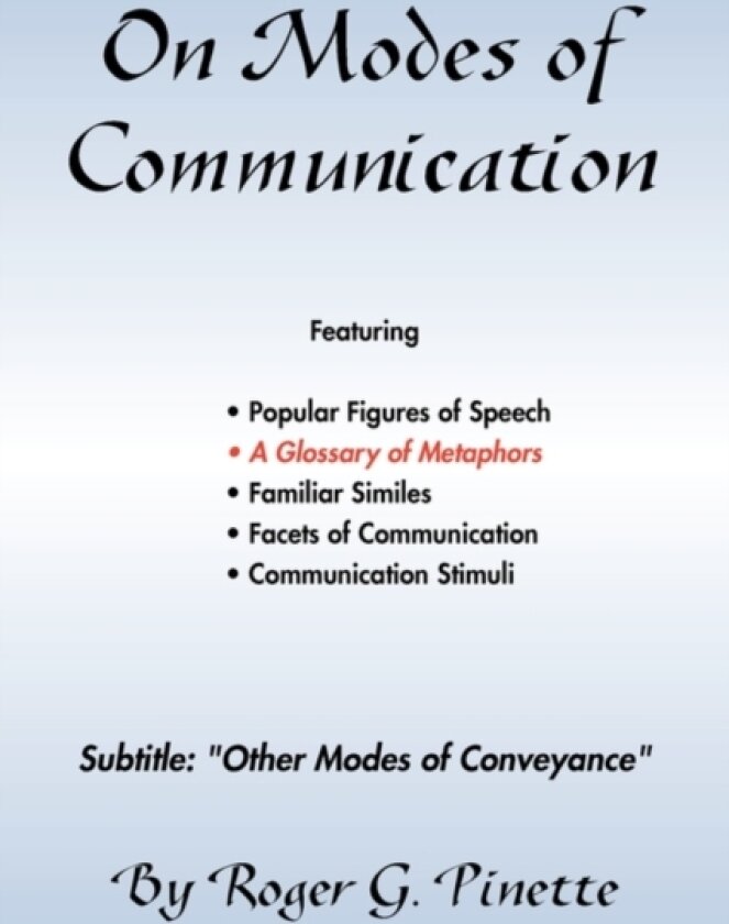 On Modes of Communication av Roger G Pinette (Paperback)