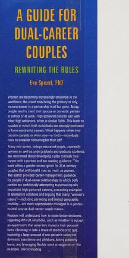 A Guide for Dual-Career Couples av Eve Sprunt Ph.D. (Hardcover)