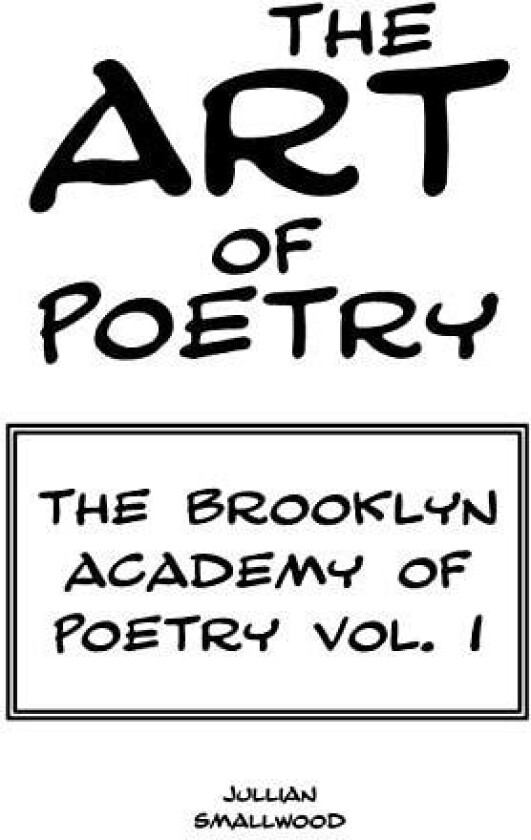 The Art of Poetry av Jullian Smallwood (Paperback)