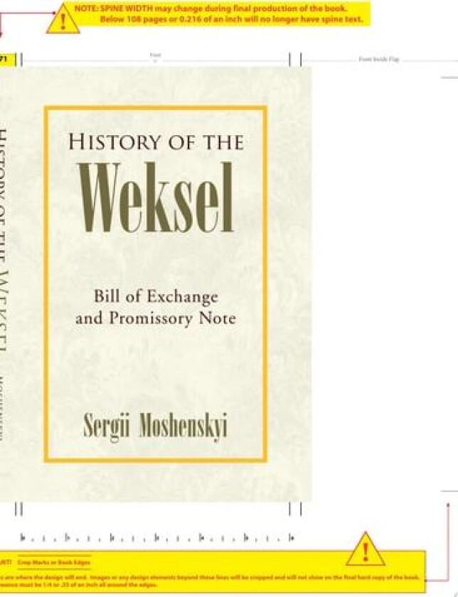 History of the Weksel av Sergii Moshenskyi (Hardcover)