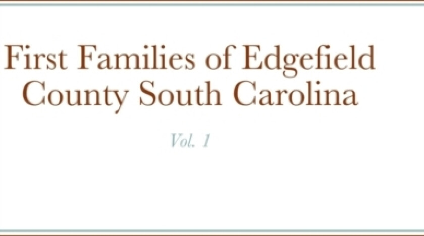 First Families of Edgefield County South Carolina Vol. 1 av John C Rigdon (Hardcover)