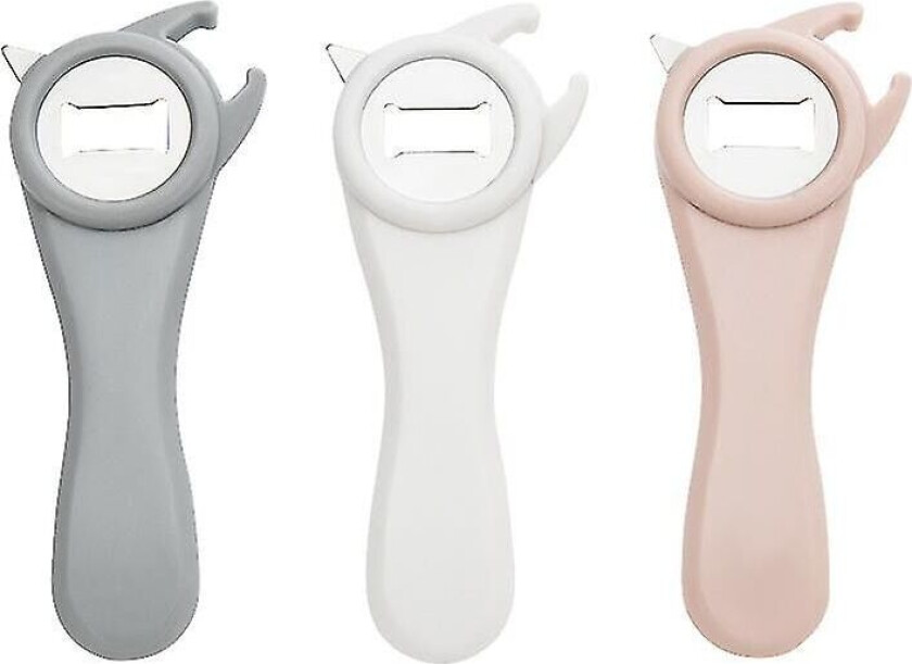 Flerbruks flaskeåpner (3 stk, bland farge)