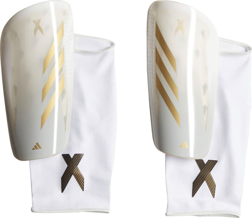 X Speedportal League Leggbeskyttere White/Grey Two/Gold Metallic M