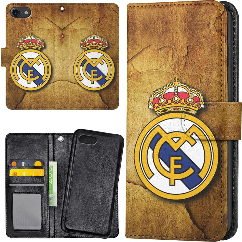 iPhone 7/8/SE - Lommebok Deksel Real Madrid