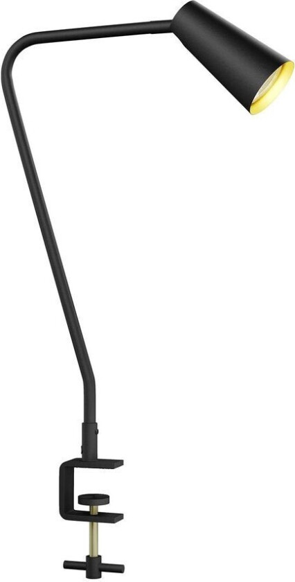 Angelina klemmelampe, svart-gull