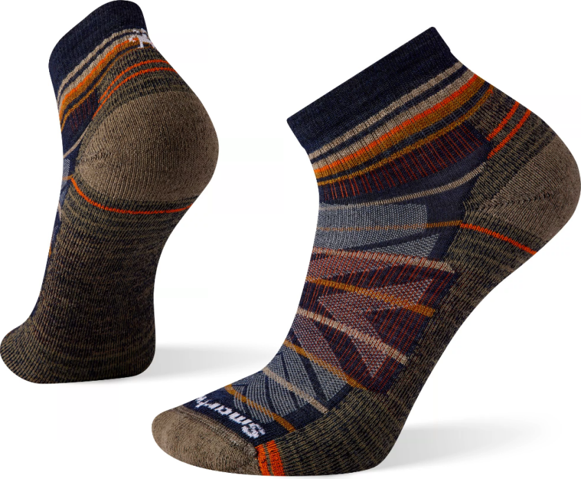 Hike Light Cushion Pattern Ankle Socks Deep Navy XL, Deep Navy