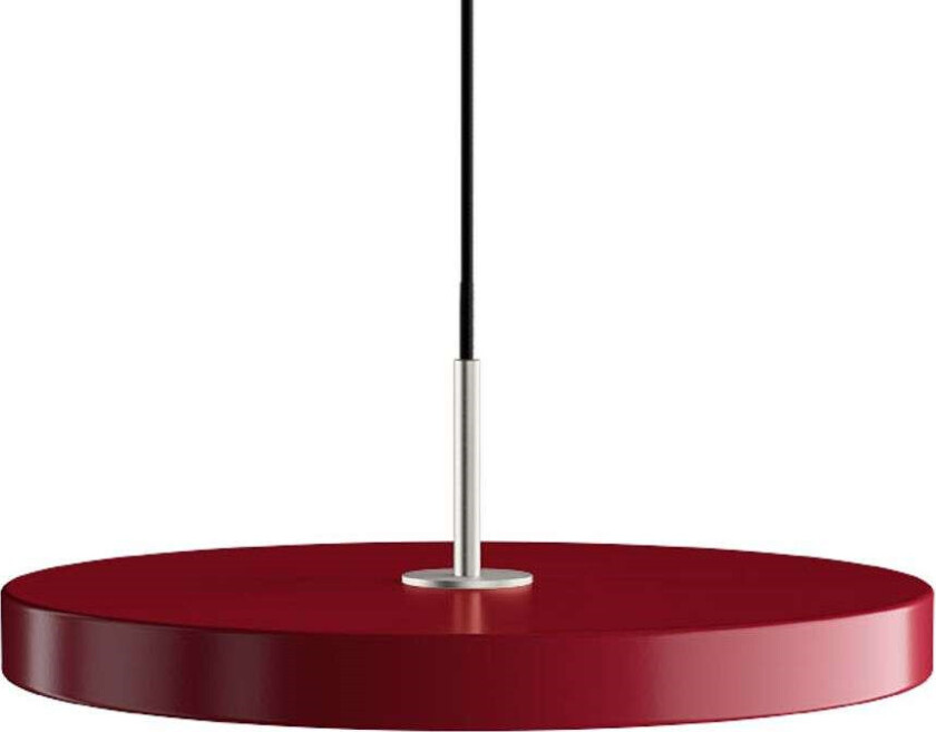 Asteria Pendel Medium Ruby Red/Steel Top
