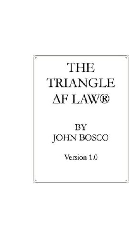 The Triangle of Law av John Bosco (Paperback)