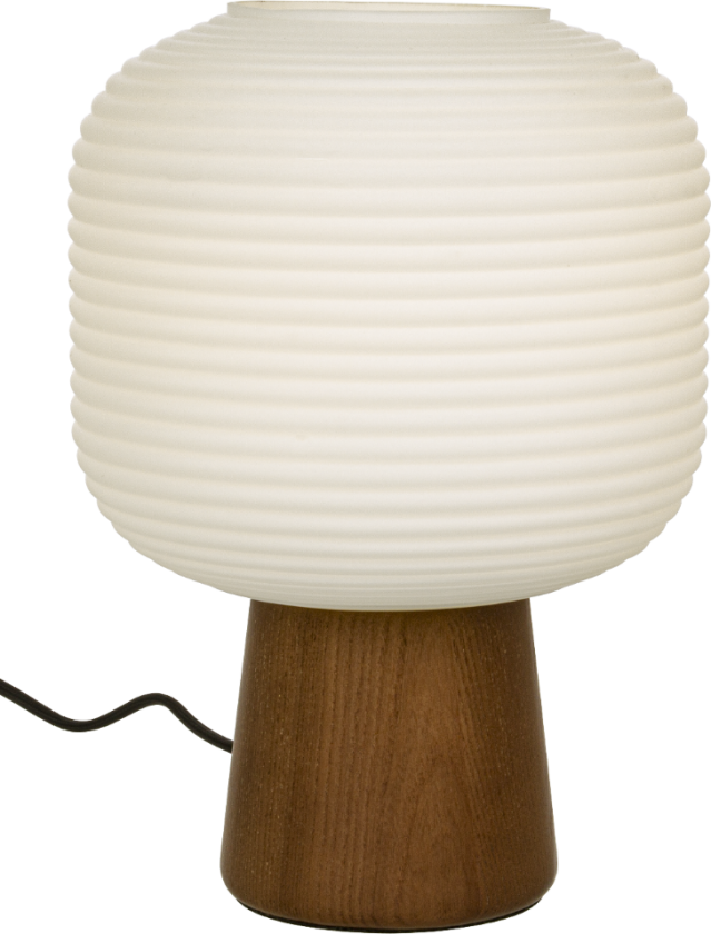 Aura bordlampe brun/hvit