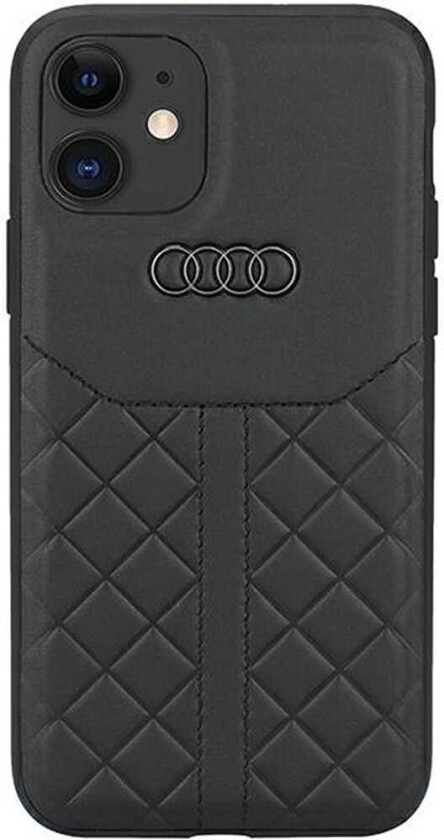 iPhone 11 Deksel Genuine Leather Case Svart