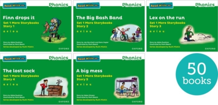 Read Write Inc. Phonics: Green Set 1 More Storybooks (Pack of 50) av Jan Burchett, Sara Vogler, Abbie Rushton (Paperback)