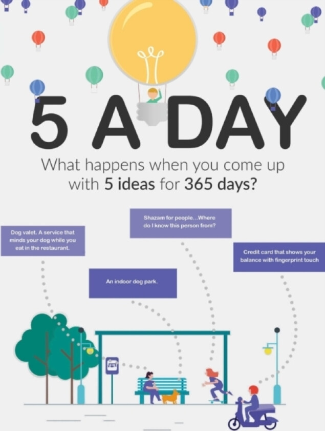 5 Ideas A Day av David Delahunty (Paperback)