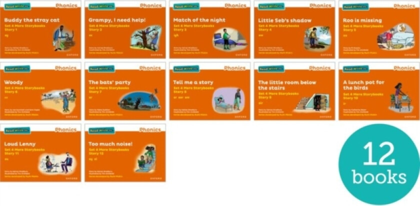 Read Write Inc. Phonics: Orange Set 4 More Storybooks (Mixed Pack of 12) av Adrian Bradbury, Catherine Baker, Jan Burchett (Paperback)