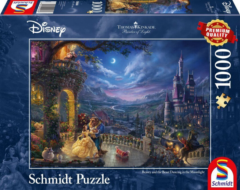 The Beauty and the Beast Dancing Thomas Kinkade Puslespill 1000 brikker Schmidt
