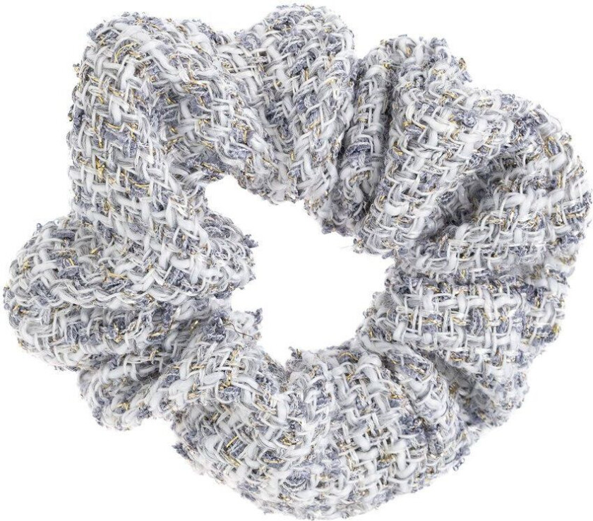 DARK Tweed Scrunchie Steel Blue