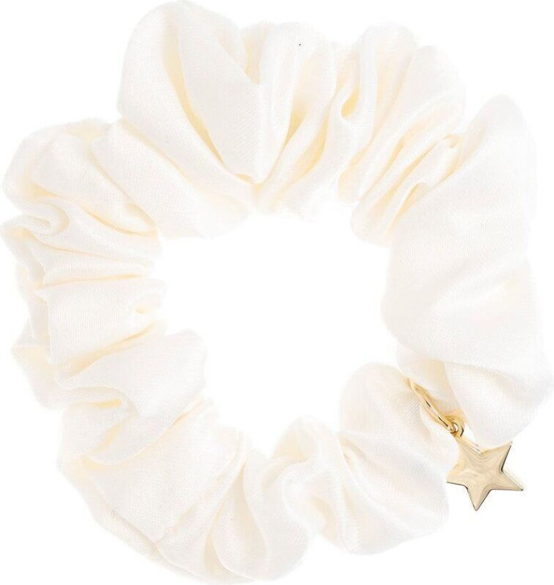 DARK Satin Scrunchie Off White