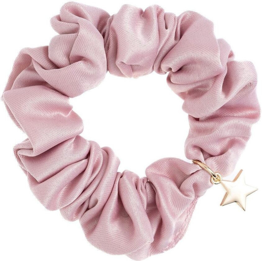 DARK Satin Scrunchie Light Rose