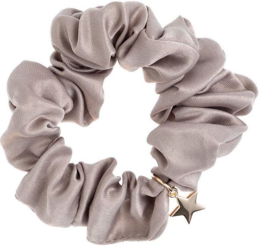 DARK Satin Scrunchie Taupe