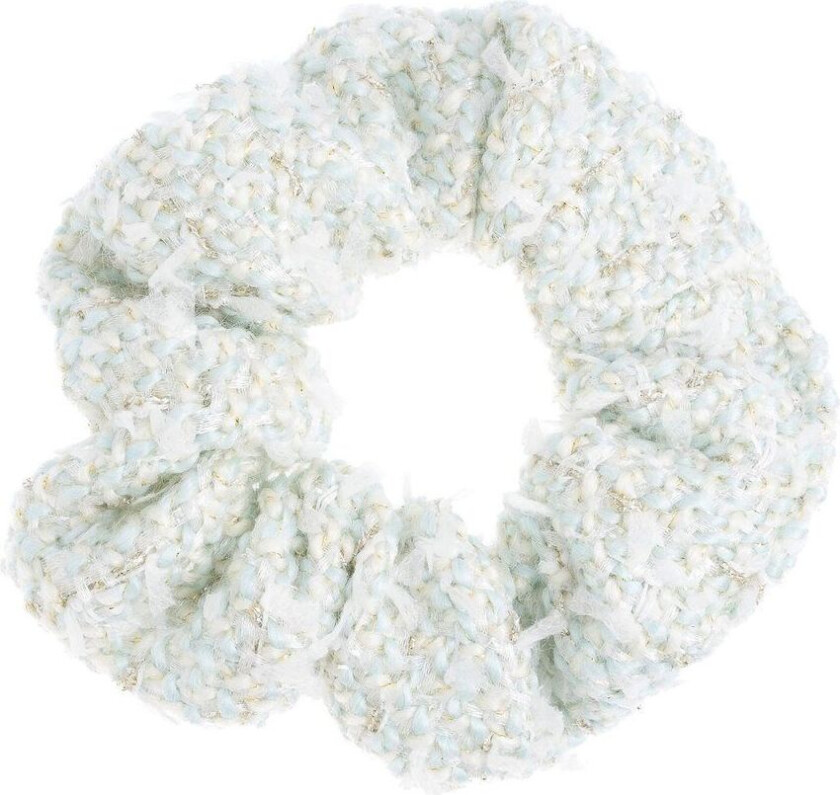 DARK Tweed Scrunchie Teal