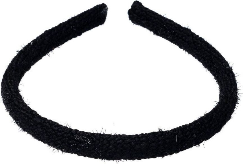 DARK Tweed Hair Band Thin Black