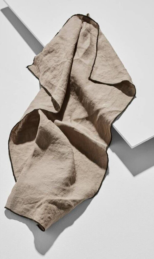 Bonne kjøkkenhåndkle i fransk lin Kakigrønn