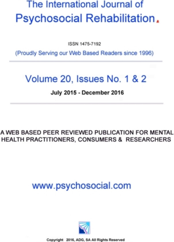International Journal of Psychosocial Rehabilitation 20th Edition av Southern Development Group (Paperback)